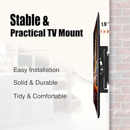 Miniatura 3 de Soporte de TV inclinable para la mayoría de televisores y monitores de pantalla plana curvada de 14 a 42 pulgadas, compatible con 22 24 27 32 39 40