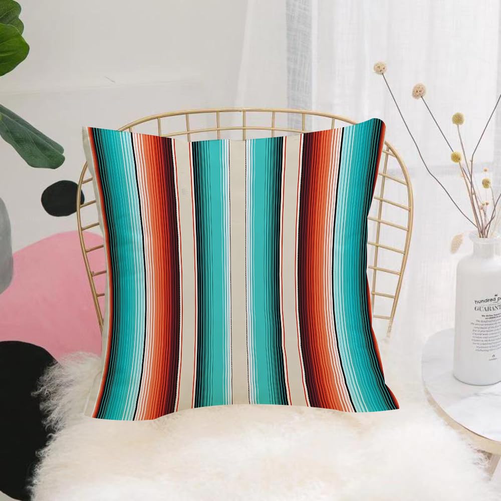 Hyosxw Retro Stripes, Contrasting Vertical Stripes - A5 Cushion Cover,Throw Pillow Case Home Decorative For Living Room Bedroom Sofa Chair 18X18 Inch,Retro Stripes, Contrasting Vertical Stripes And Patchwork Patterns,Pillowcase 45X45cm