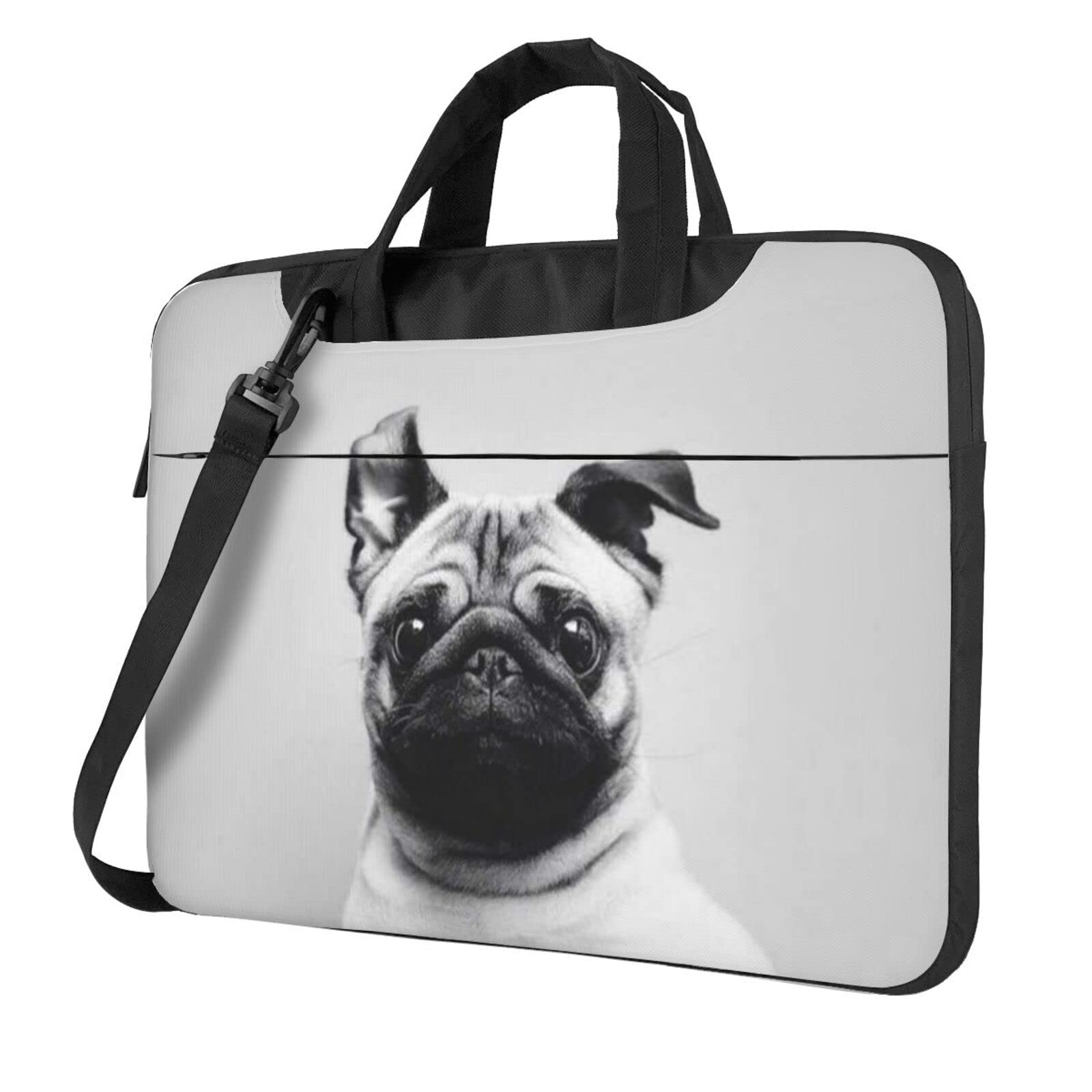 Maletín de portátil de 13 a 14 pulgadas con diseño Pug1 de 40 cm 8