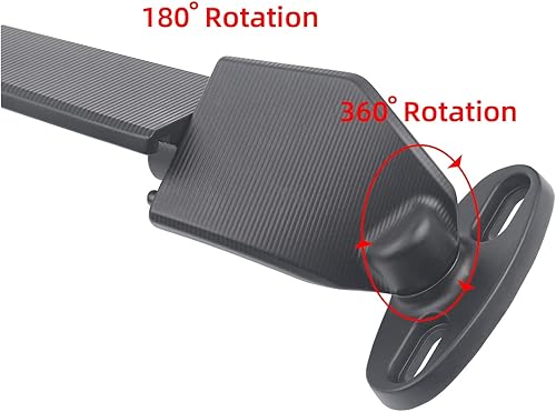 Miniatura 7 de EMLEVO Espejo retrovisor giratorio ajustable para motocicleta Yamaha YZFR6 YZF R6 R6S 2004-2015 (color negro 1)