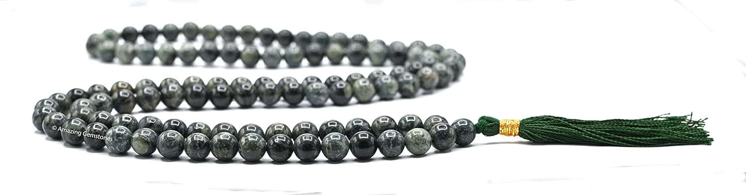 Amazing Gemstone Japa Mala 108 Prayer Beads Necklace and Wrist Mala Bracelet for Meditation - Image 5