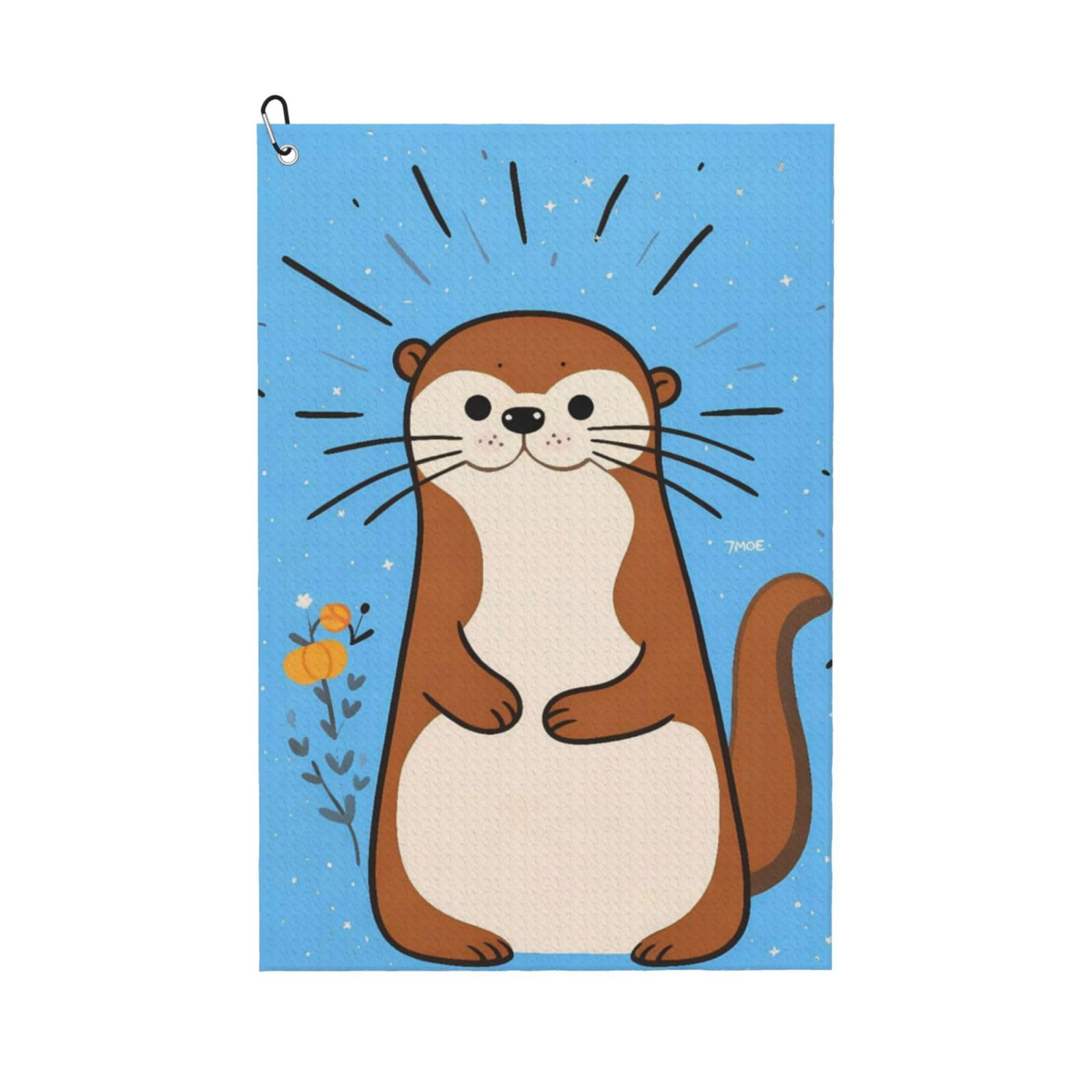 BSDFGSDD Cartoon Otter Golf Towel 24 x 16 inches