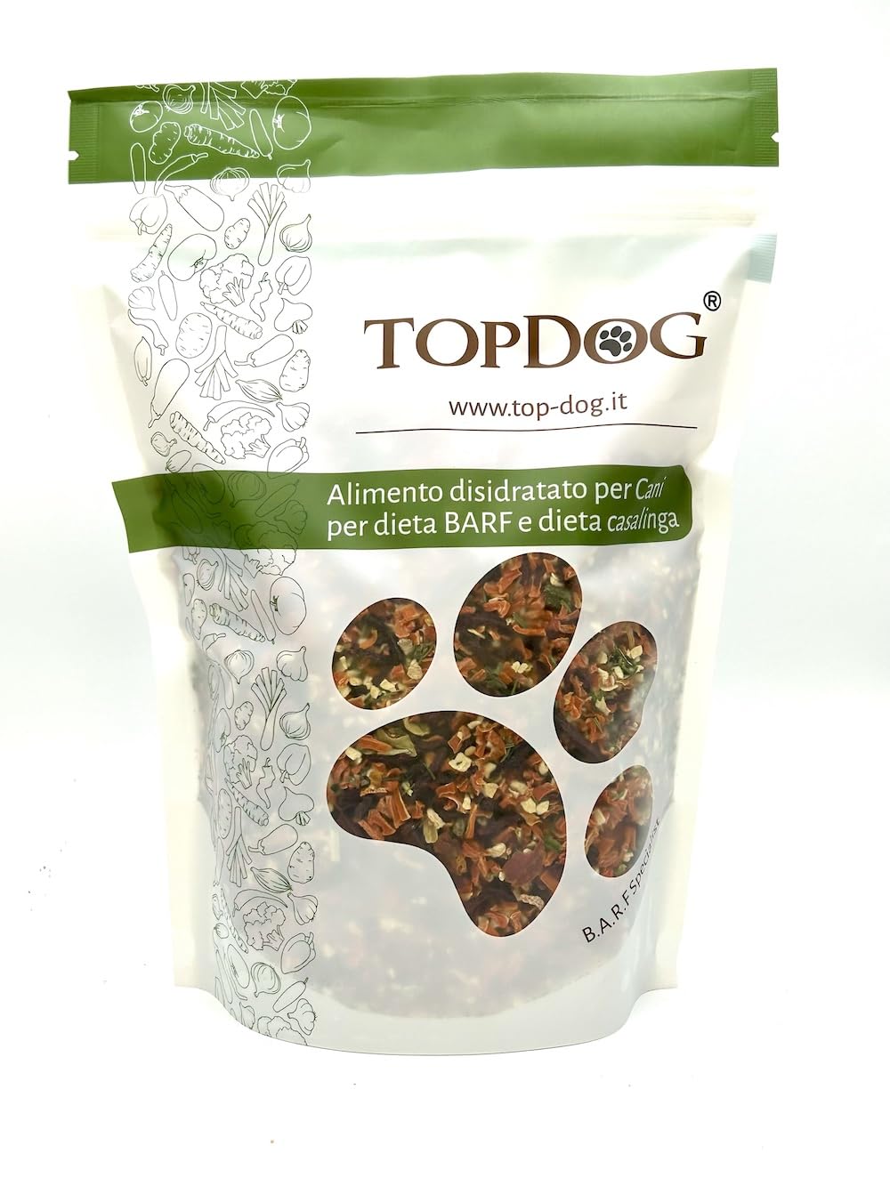 Mix di Verdure Disidratate per Cani TOPDOG® – Alimento Complementare per Dieta BARF e Casalinga