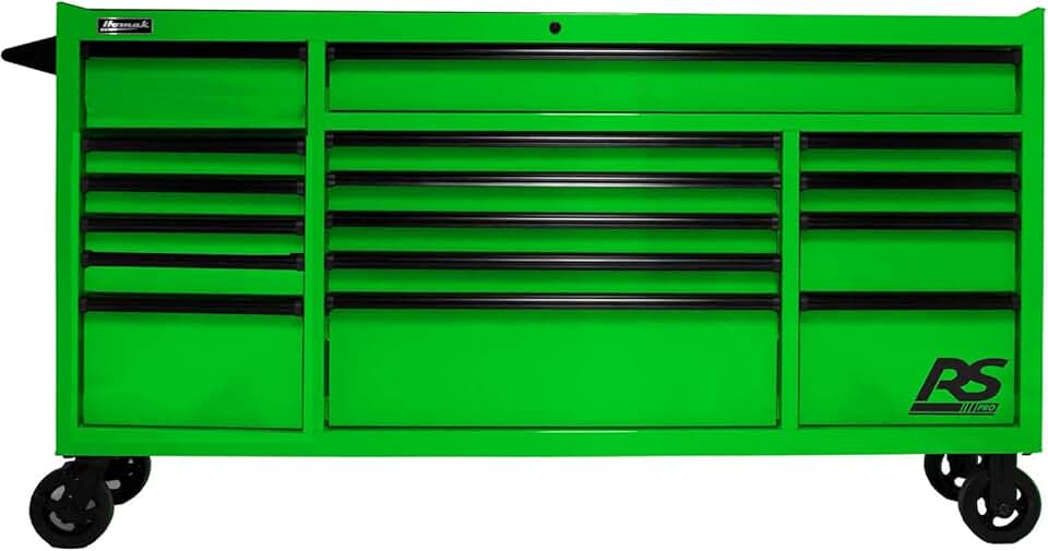 RS PRO 72 Inch 16-Drawer Roller Cabinet