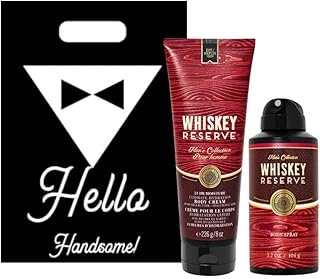 WHISKEY RESERVE - Bath&Body - Men's Collection - 2 Piece Bundle with Gift Bag HELLO HANDSOME