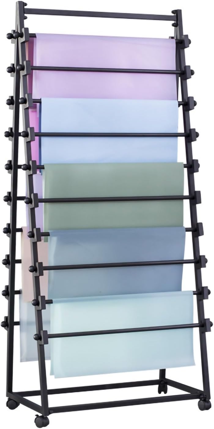 Scarf Rack Height 120cm Silk Scarf/Fabric/Towel Storage Rack, Modern Reversible Wrapping Paper Display Rack for Florist, Retail Store, Craft Room