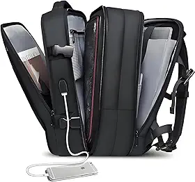 Romantic Crown Mochila de Viagem Expansivel Masculina Feminina, Mochila Para Notebook Executiva Impermeável Reforçada Cabo USB, Trabalho, Escola, Viagens