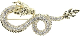 DRESSOOS Decoração Delicado Broche De Dragão Broche De Roupas Broche De Cobre Peitoral Broche Do Zodíaco Chinês Novidade Broche De Dragão Broche De Dragão Para Roupas Acessórios De Roupas