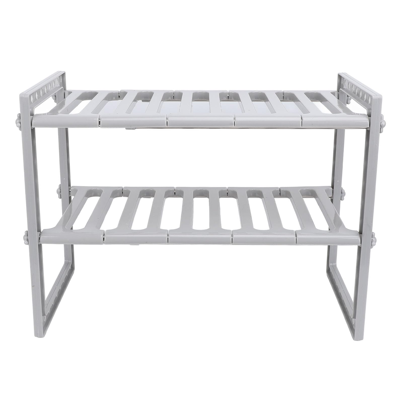 Under Counter Storage Organizer, 2 Tiers Under Sink Organizer Adjustable Length for Cabinet