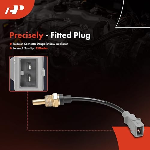 Miniatura 4 de A-Premium Sensor de temperatura del refrigerante del motor 2 pines compatible con Hyundai Elantra 2007-2012, Tucson 2005-2009, Tiburon 2006-2008 y