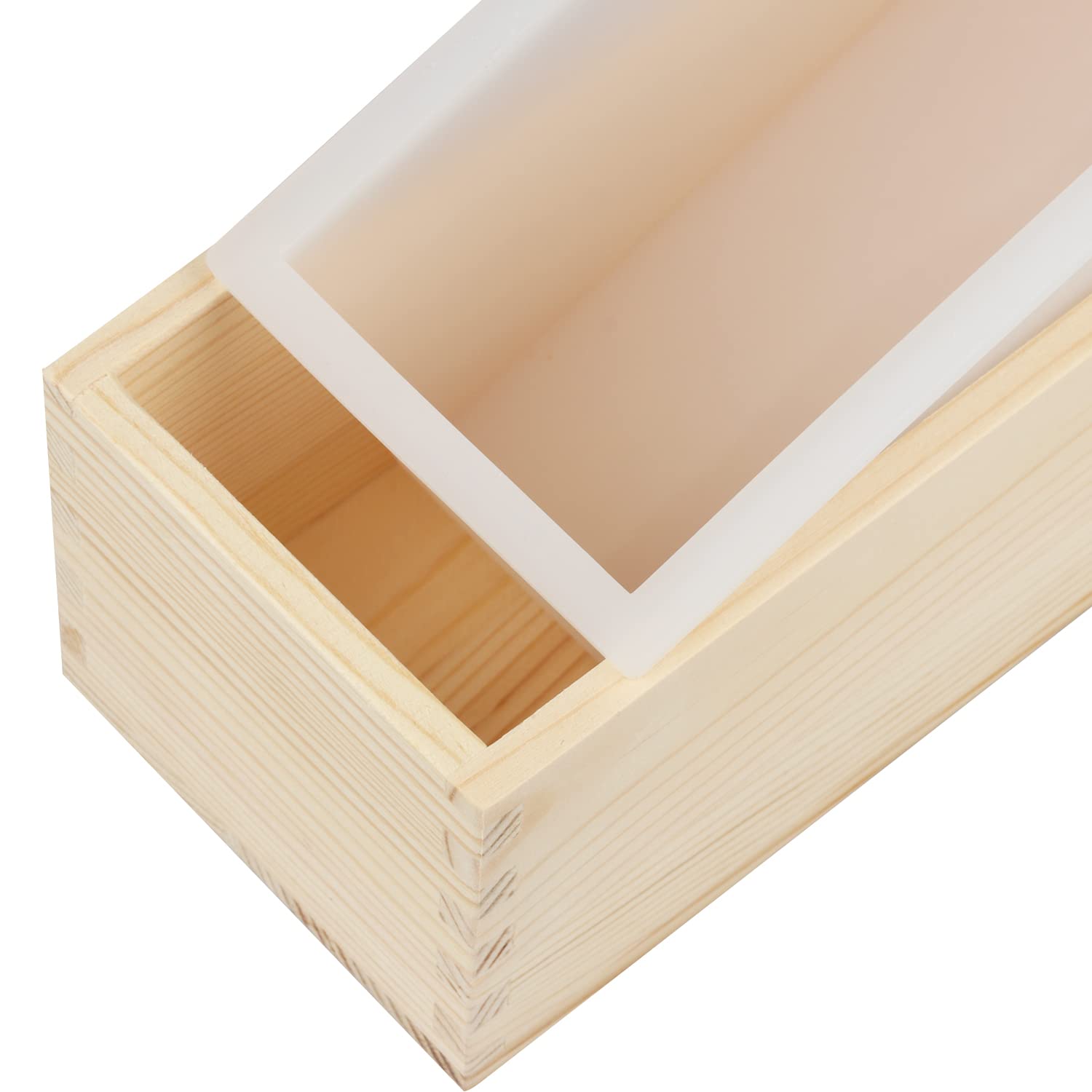 Zestaw 3 foremek do mydła, 1200 ml, do produkcji mydła z drewnianymi pudełkami, foremki do mydła mogą być używane do produkcji mydła w domu, produkcji mydła, idealny rozmiar i duża pojemność, od