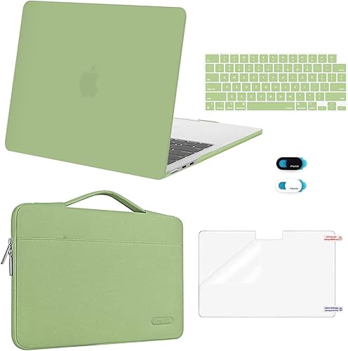 Miniatura 33 de MOSISO Funda compatible con MacBook Air de 13 pulgadas 2025 2024 2023 2022 M4 A3240 M3 A3113 M2 A2681, Carcasa Rígida y Funda de Manga y Protector