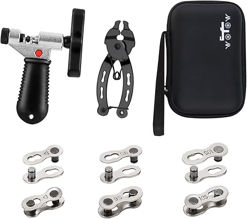 Miniatura 9 de WOTOW Juego de herramientas de reparación de cadena de bicicleta, cortador divisor de cadena de bicicleta de ciclismo, cortador e indicador de