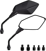 CICMOD Motorcycle Side Rearview Mirror with M8 M10 Bolts Universal for Quad Scooter ATV Moped