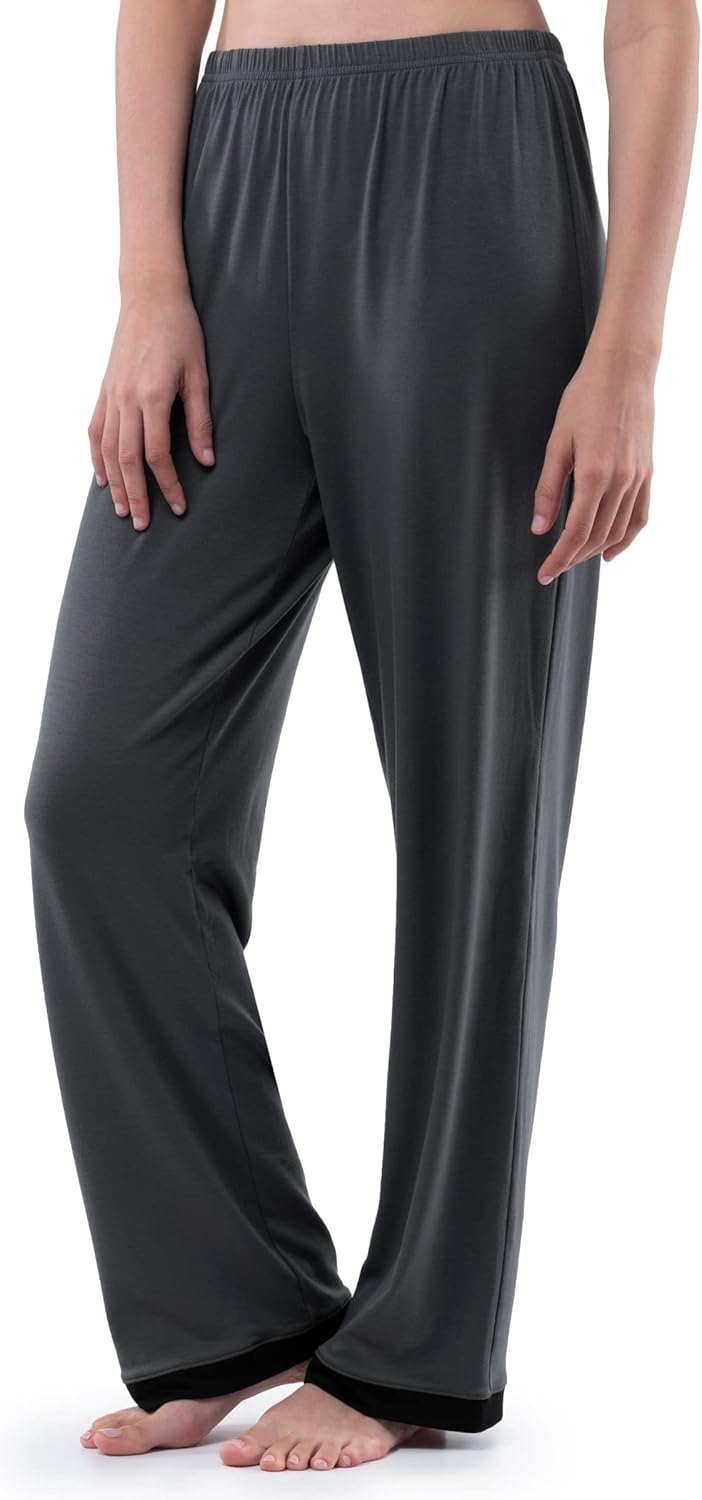 Fruit of the Loom womens Long Sleeve Tee and Pant 2 Piece Sleep Set - Image 5