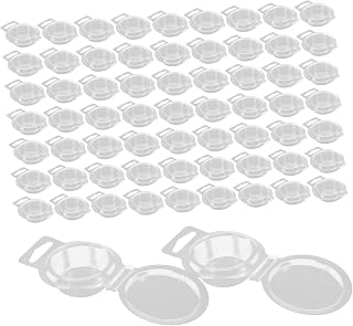 Angoily 100pcs Wax Melt Molds for Candle Making Plastic Molds Containers for Candle Molding