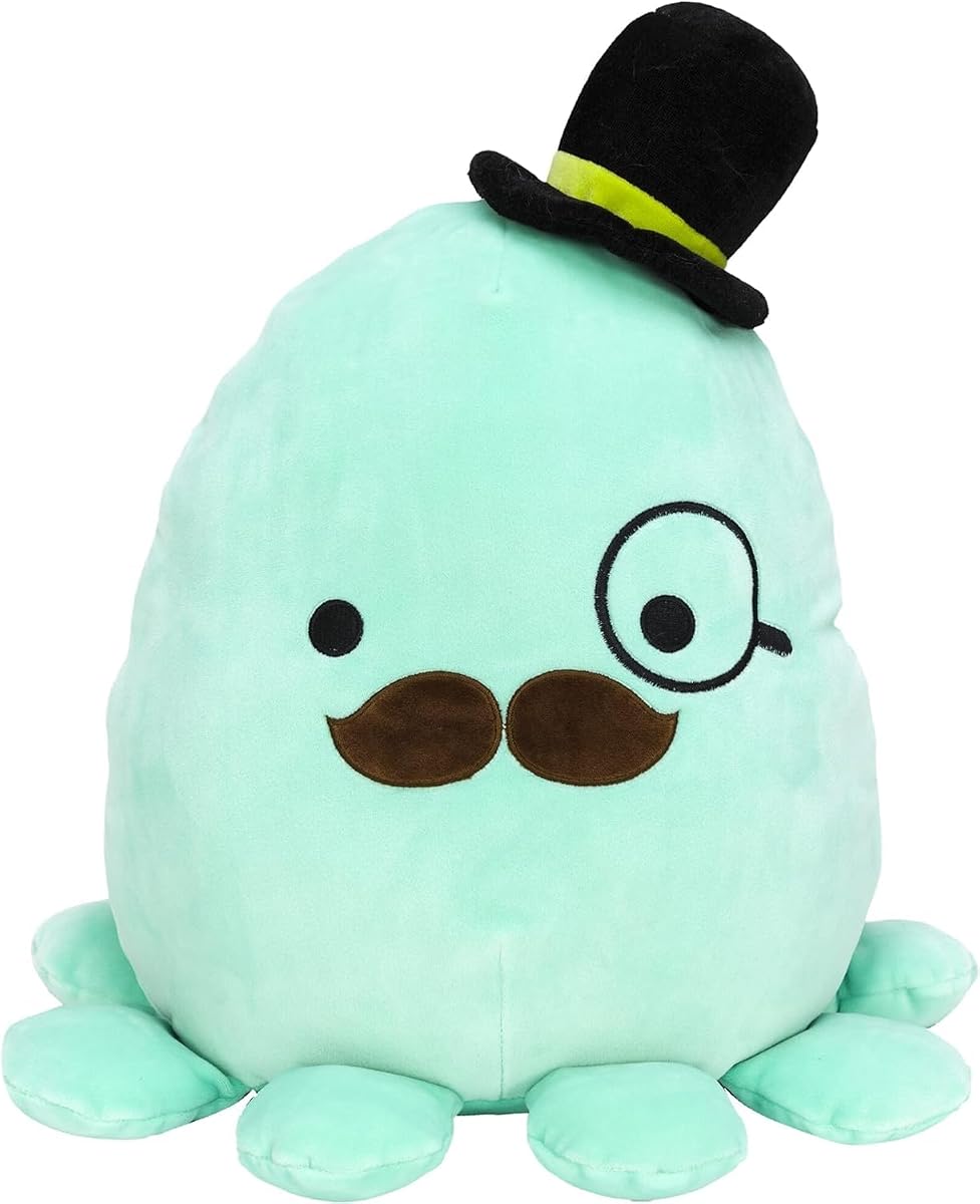 Pulpo de lujo de 12 pulgadas - Agregue Zobey a su escuadrón, peluche de peluche de peluche ultra suave de tamaño mediano, peluche oficial de Kellytoy - Exclusivo de Amazon