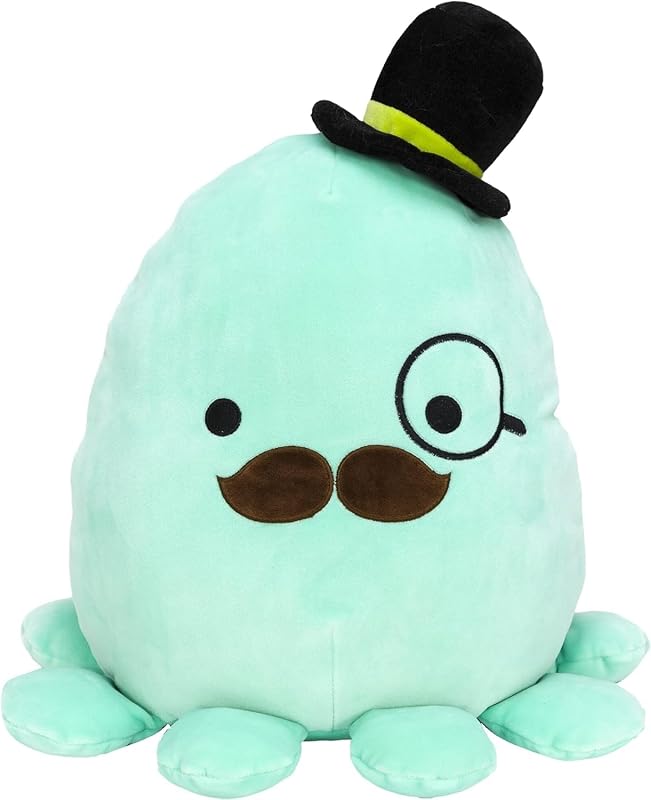 Pulpo de lujo de 12 pulgadas - Agregue Zobey a su escuadrón, peluche de peluche de peluche ultra suave de tamaño mediano, peluche oficial de Kellytoy - Exclusivo de Amazon