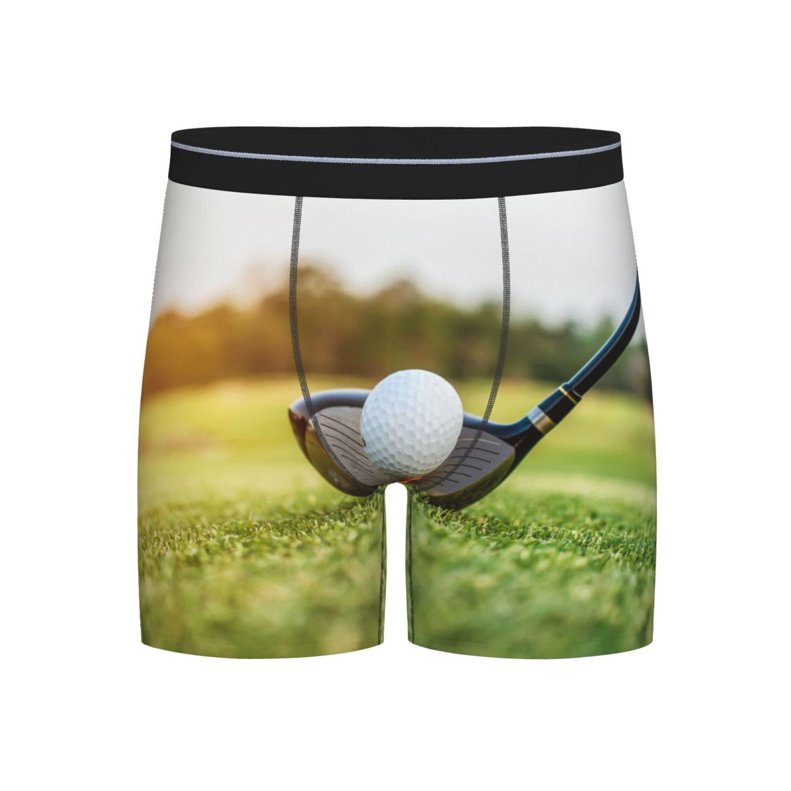 Ahdyr As Shown Men's Underwear, Golf Club Men's Boxer Briefs, Soft Comfortable Underwear Boxer Shorts