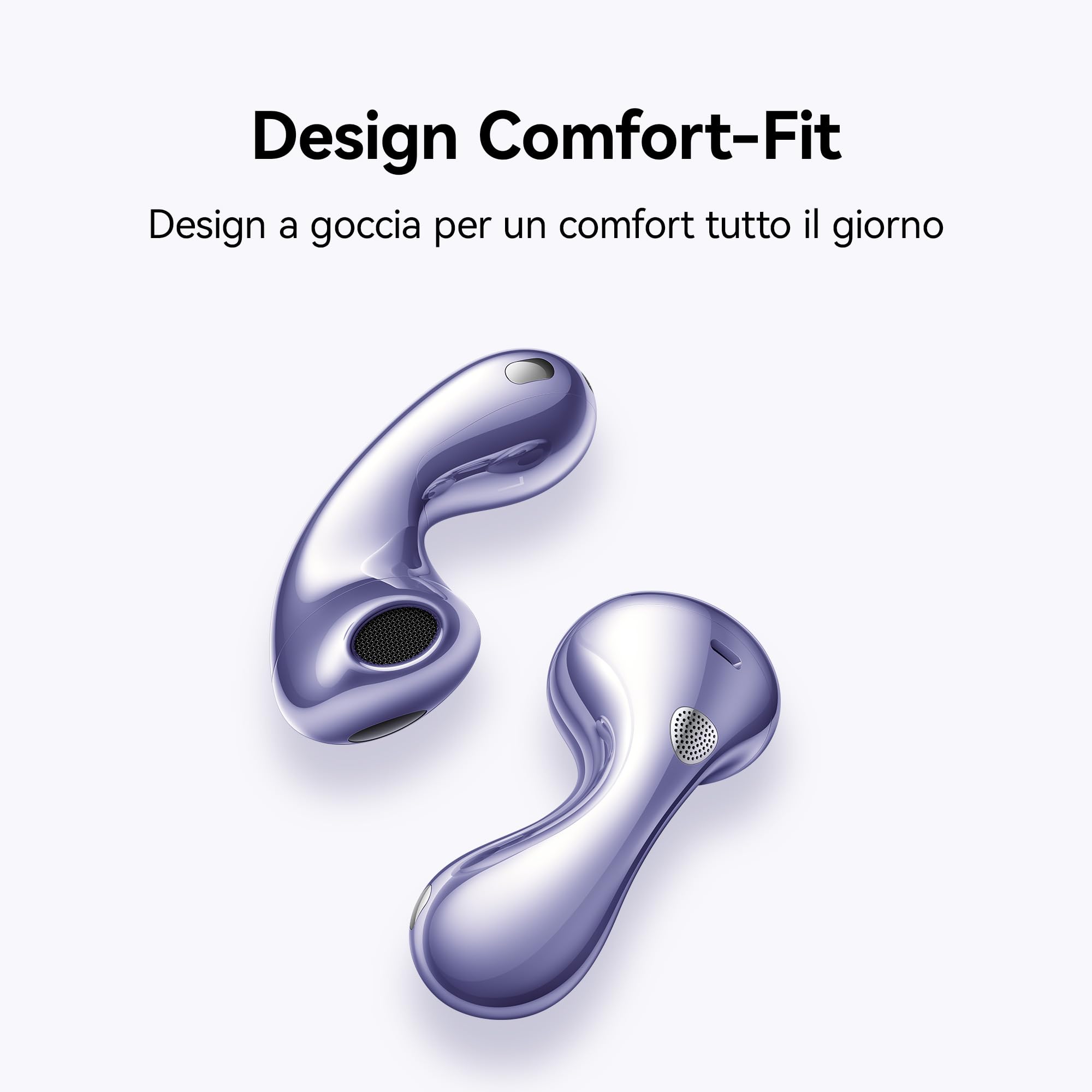 HUAWEI FreeBuds 6 Auricolari Wireless, Vestibilità aderente all’orecchio, Doppio driver True Sound, Chiamate stabili e cristalline, Open-fit ANC, 36H Durata della Batteria, IP54, iOS & Android,Nero | Chiamate chiare e stabili, doppi altoparlanti True Soun