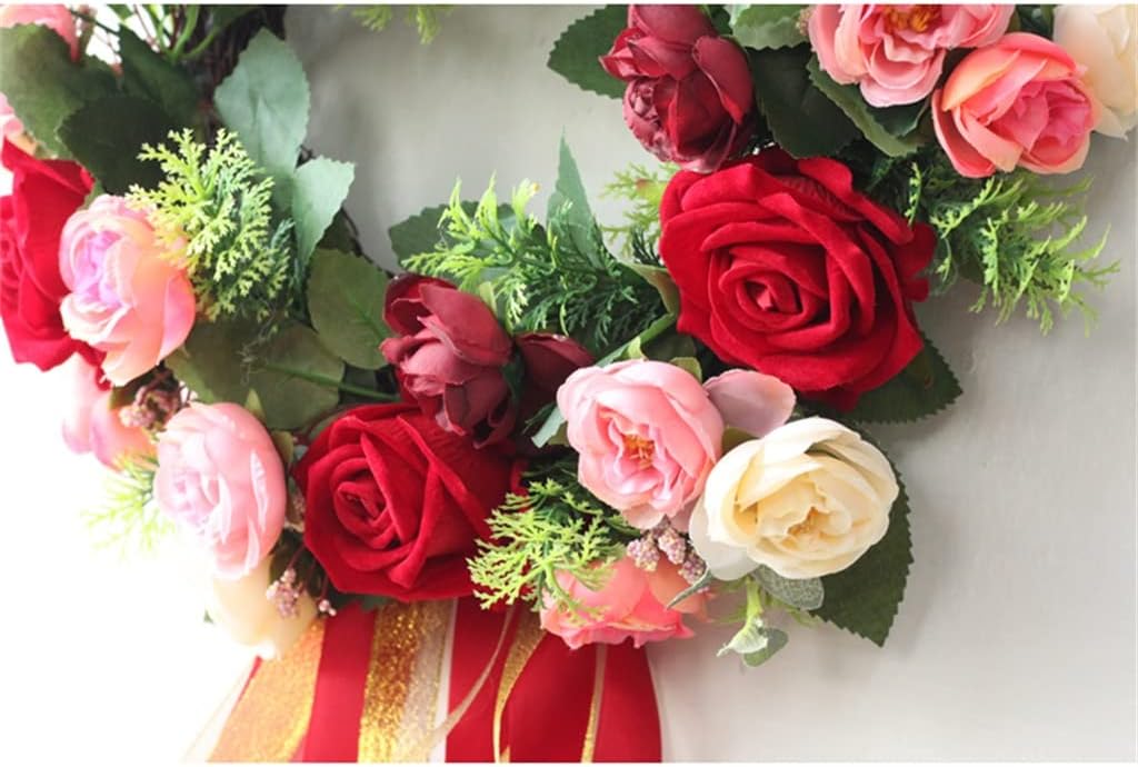 Rotundity Simulated Flower Wreath Door Decoration Door Hanging Lintel Flower Decoration Wreath