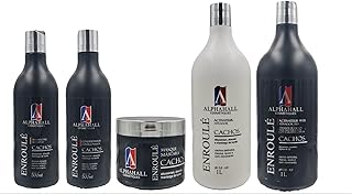 AlphaHall Enroulé Cachos Shampoo e Condicionador e Máscara e Ativador de Cachos e Ativador Efeito Teia