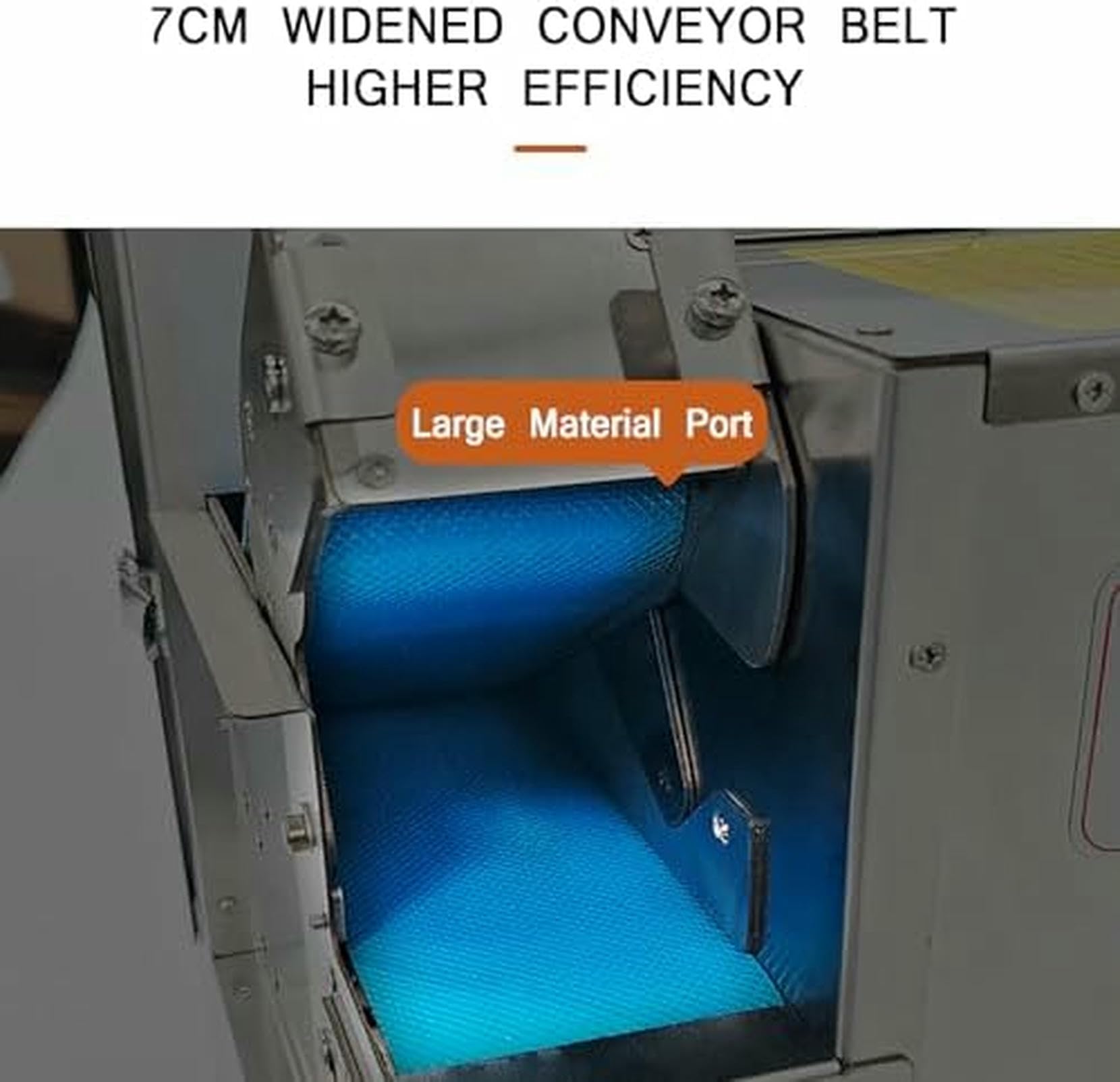 Cortador de Verduras eléctrico Comercial, Alta eficiencia, 150 kg/h, Grosor de Corte Ajustable de 1,3 a 35 mm, Ideal para Hierbas y Verduras