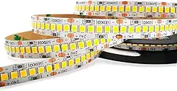 Fita LED Premium Profissional 5 m – 240 LEDs/m – 12 V – Modelo 3528 – Ideal para Perfil de Alumínio, Sanca, Vitrine e Iluminação Decorativa - 3000K Branco Quente