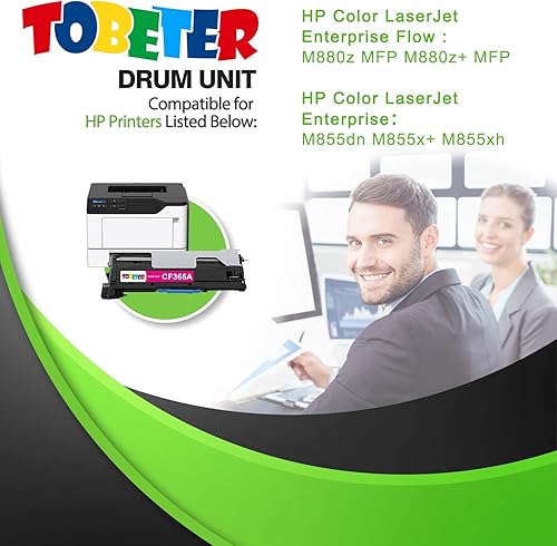 Miniatura 2 de ToBeter CF365A Reemplazo de la unidad de tambor para HP 828A CF365A Magenta Image Drum para Color LaserJet Enterprise Flow M880z MFP M880z+ MFP,