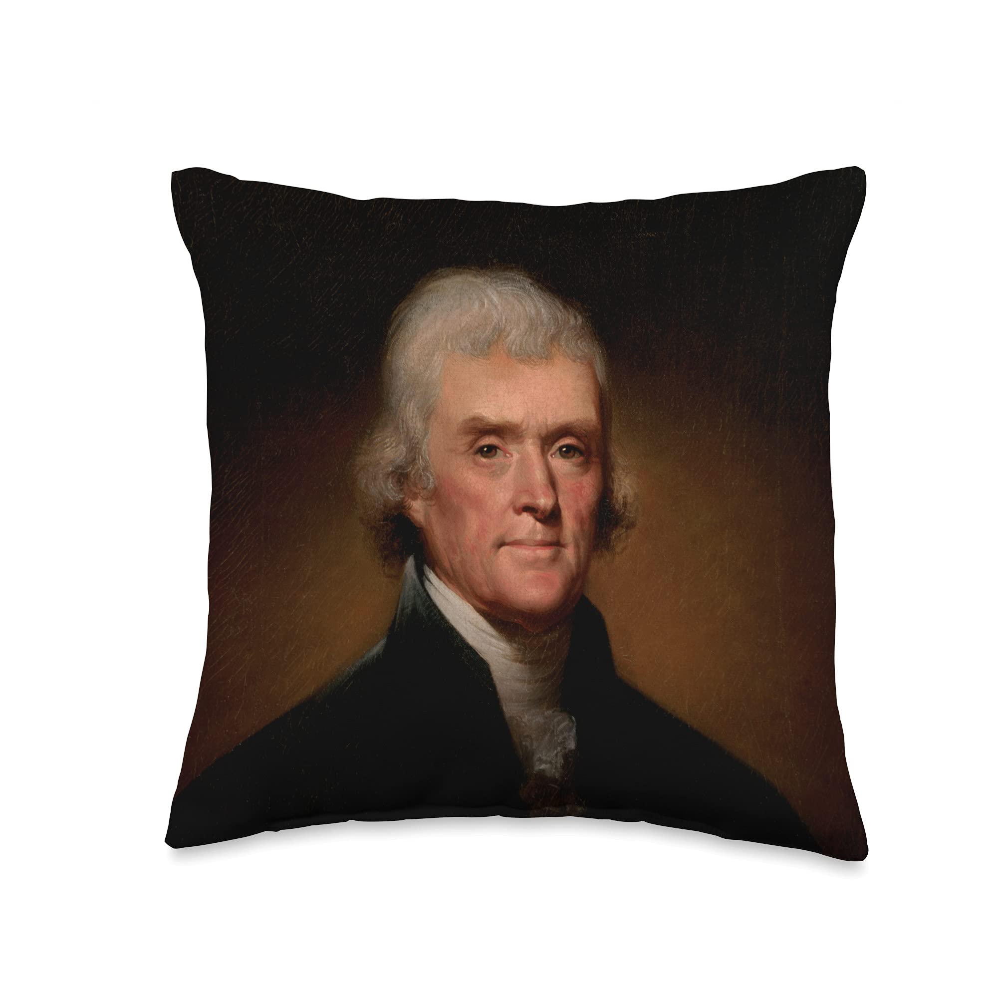 Rembrandt Peales Portrait of Thomas Jefferson Throw Pillow