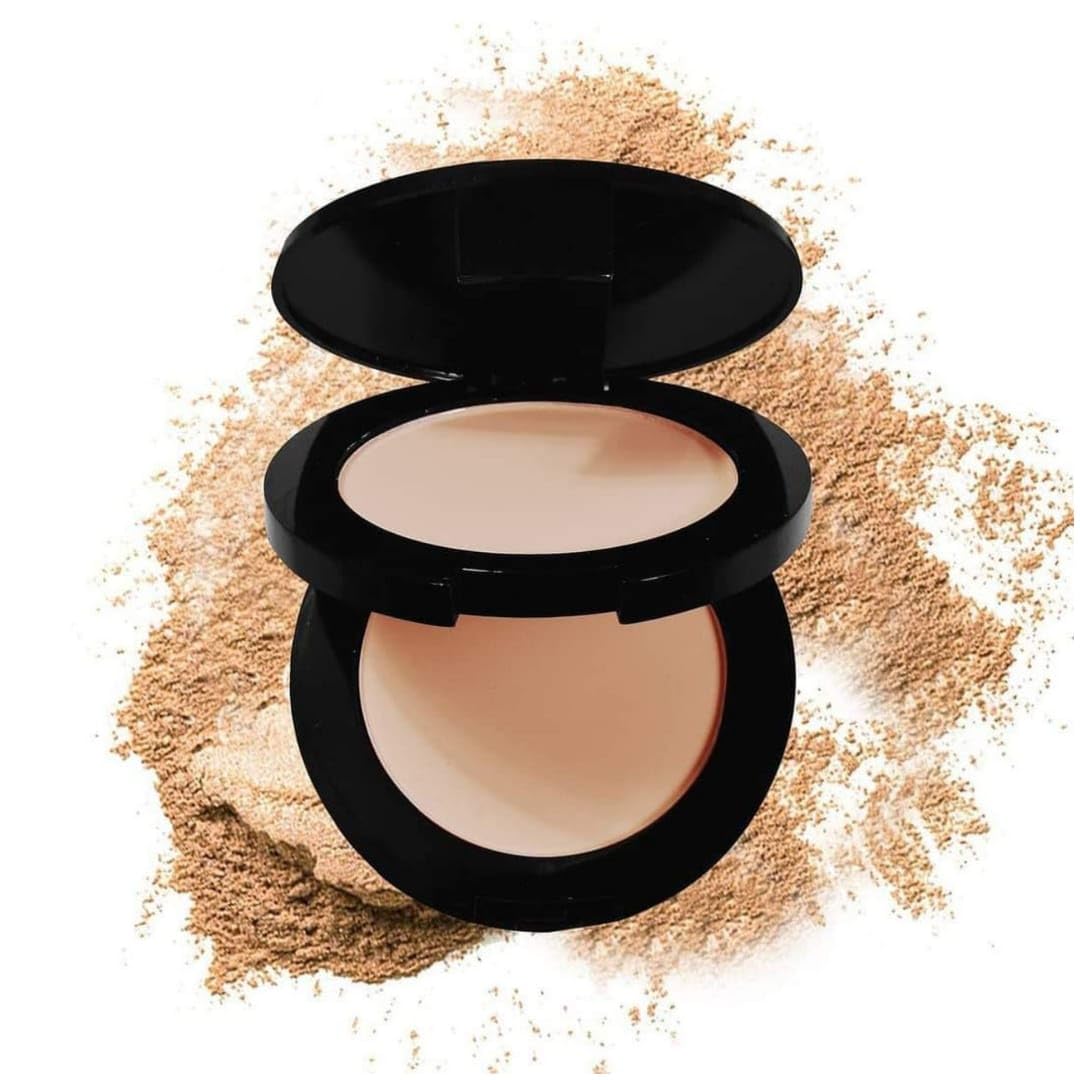 LOVE HUDA Professional Waterproof Long Lasting Makeup Setting 2 In 1 Compact Face & Body Powder High Coverage For Glowing For Girls & Women Matte Finish Pack Of 1