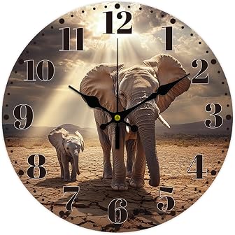 Zoo Timer Elephant Wall Clocks product image