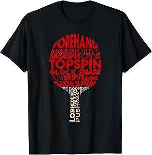 Tenis de mesa Ping Pong Raqueta Jugador Divertido Hombres Mujeres Regalo remera