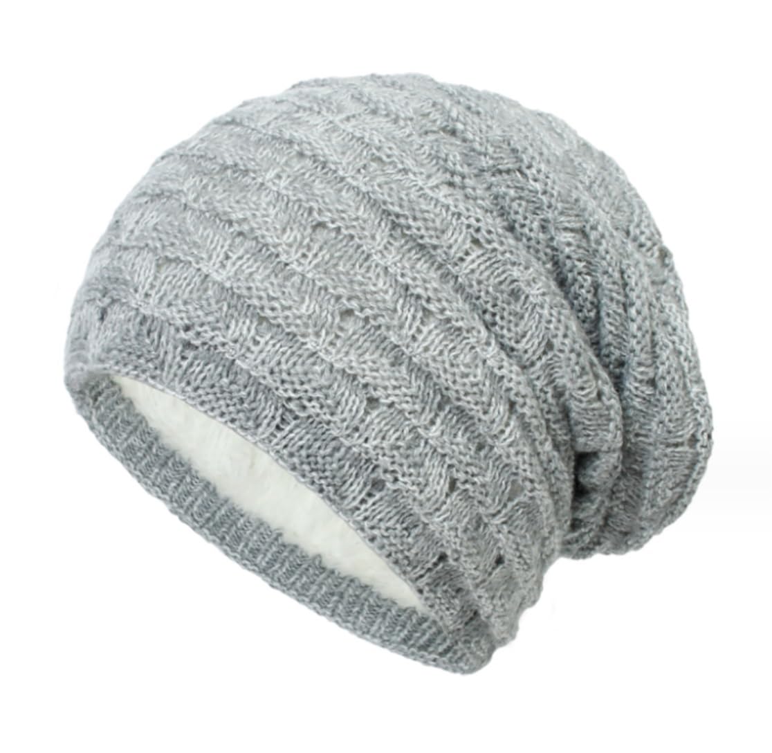 Cappello Uomo Donna Invernale Cappello Per Uomo Donna Inverno Caldo Termico Invernale In Pile Cappello Lavorato A Maglia Slouchy Spesso Berretto Con Teschio Berretto Invernale Uomo Donna ( Color : D ,