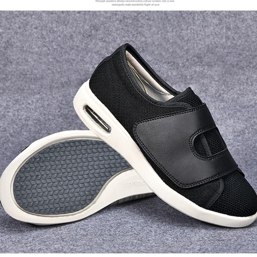 Zapatos Ortopédicos para Caminar Fáciles De Deslizar De Ancho Amplio Zapatillas Ortopédicas con Plantillas Desmontables De Espuma con Memoria Ligeras para Ancianos Pies Hinchados