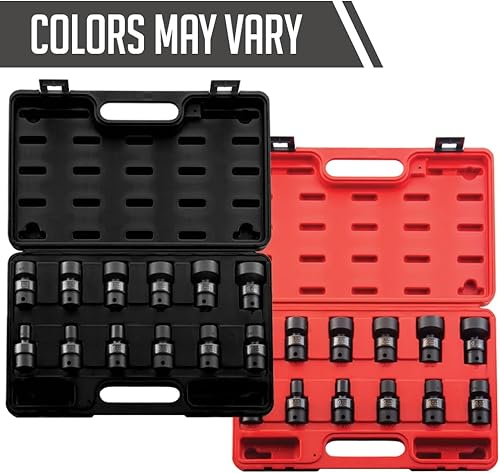 Miniatura 5 de SUNEX TOOLS 3690, Juego de dados de impacto universales de 3/8 pulgadas, 12 puntos, 12 piezas, SAE, 5/16" - 1", acero de aleación Cr-Mo, diseño de