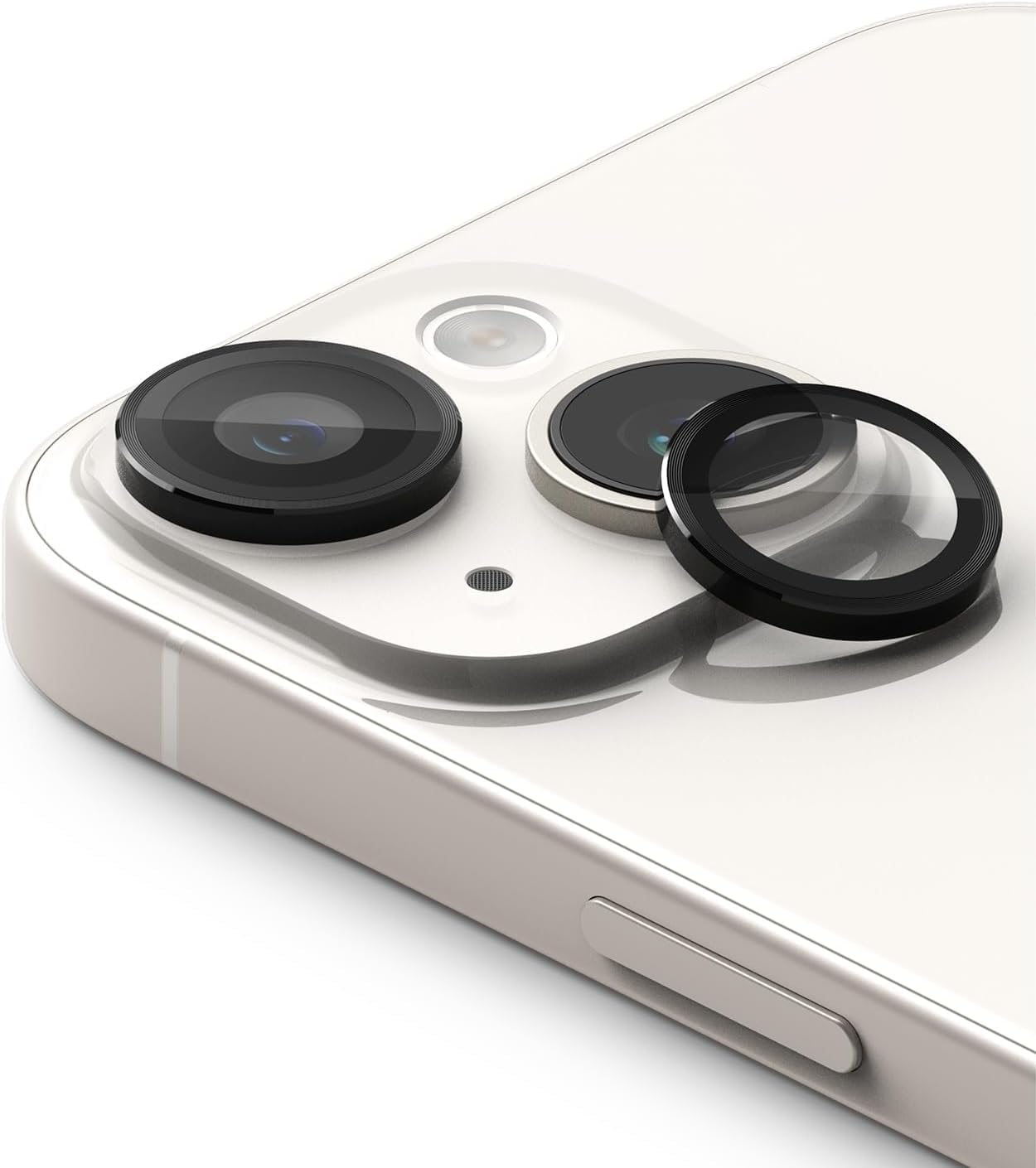 ZARALA Aluminium Alloy 3D Camera Lens Protector Compatible for iPhone 15 / iPhone 15 Plus, [Anti-Scratch] Premium Tempered Glass Film Aluminium Alloy 3D Lens Ring Cover - Black (B0CJ3BD362) Amazon Price History, Amazon Price Tracker