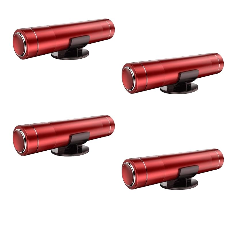 Quebrador de Vidro Automotivo com Cortador de Cinto HHXS Vermelho Kit com 4