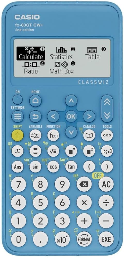 Casio fx-83GTCW+ Scientific Calculator Blue (UK Version) - Upgrade from previous fx-83GTCW model — 사진 1