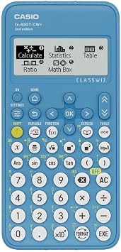 Casio fx-83GTCW+ Scientific Calculator Blue (UK Version) - Upgrade from previous fx-83GTCW model