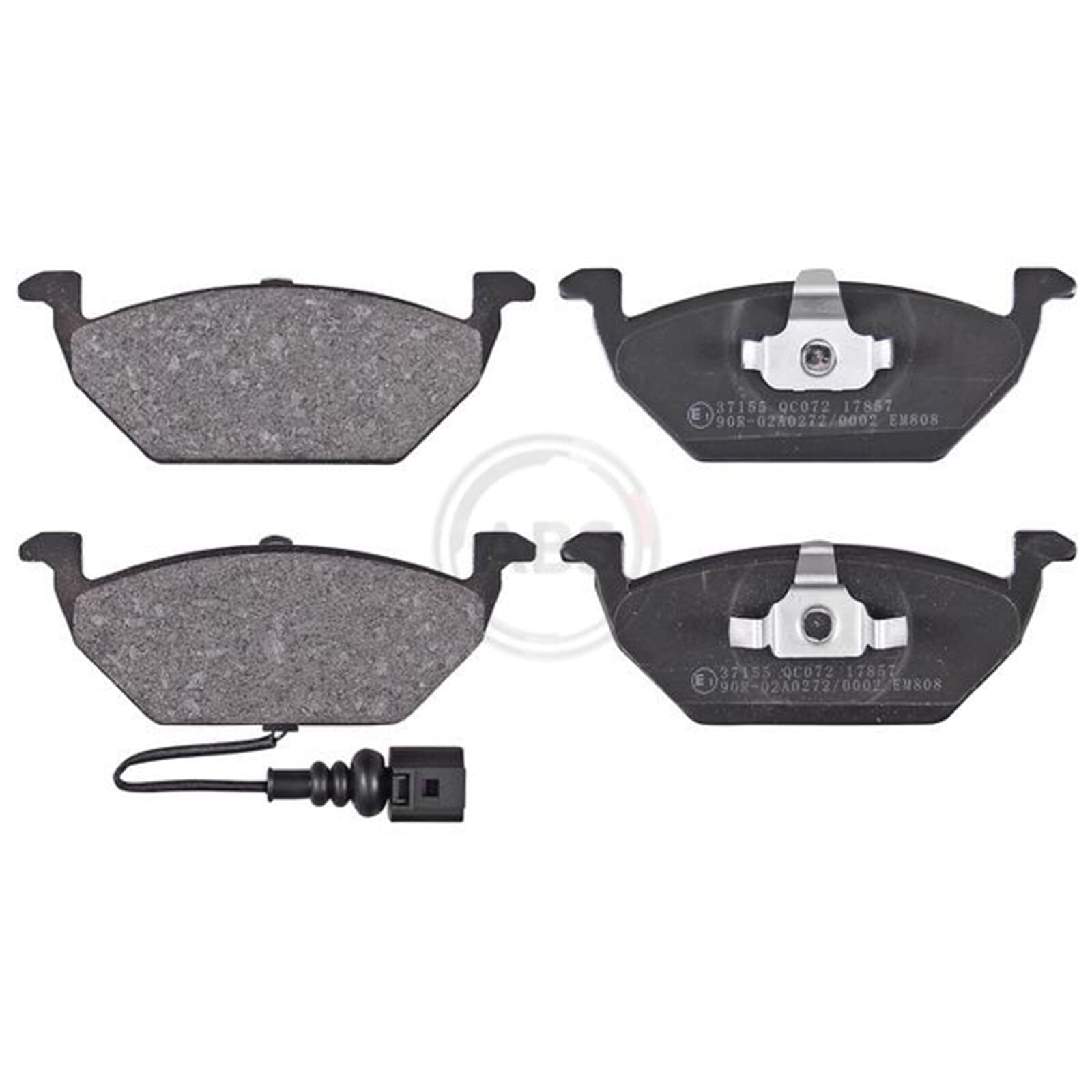 ABS Bremsscheiben 256mm + Beläge vorne | 16880 + 37155 passend für Golf 4 Polo 9N A3 Ibiza Fabia