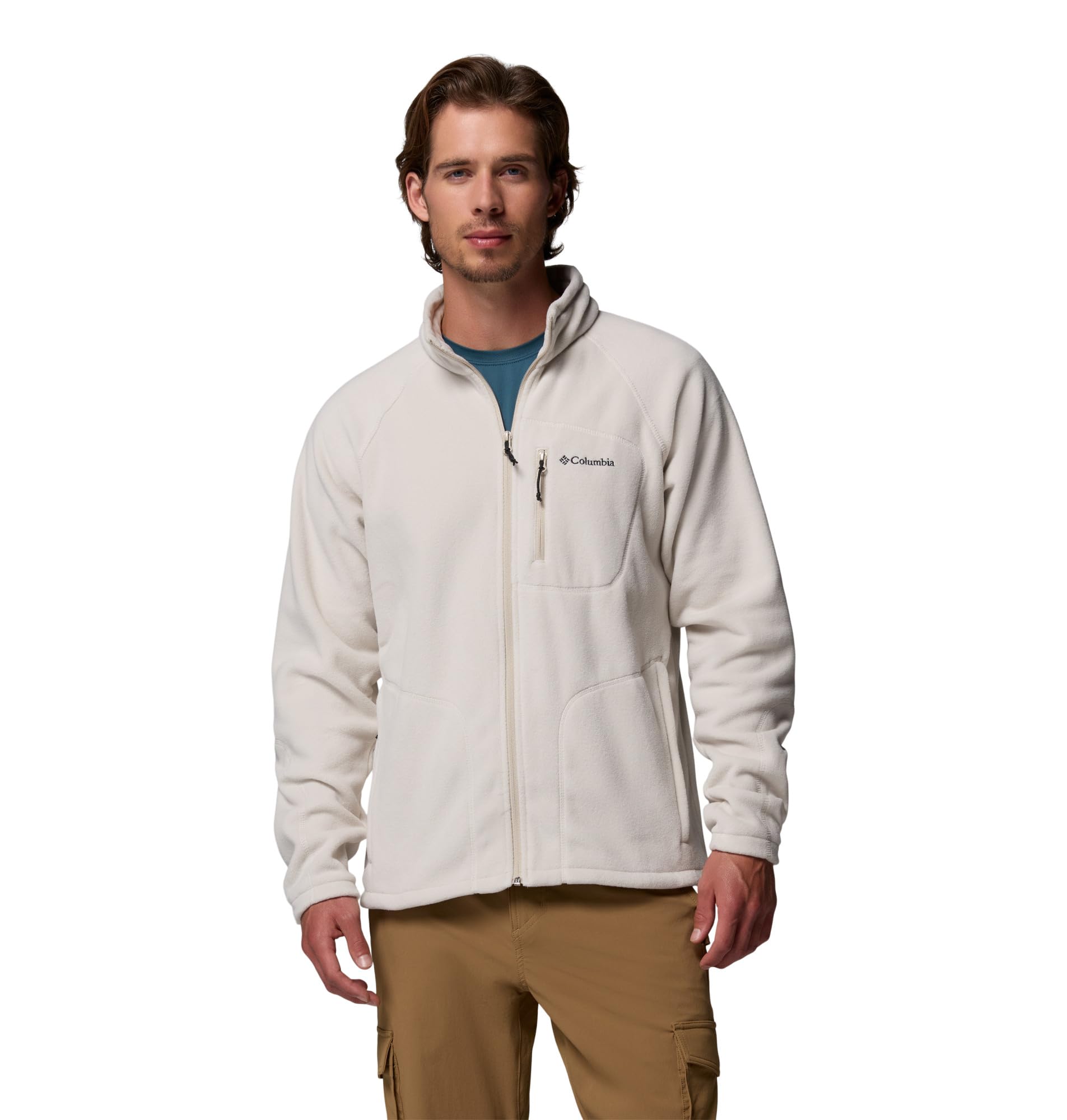 Columbia Fast Trek 2 Full Zip Fleece, Giacca In Pile Con Cerniera Intera Uomo, Dark Stone, S