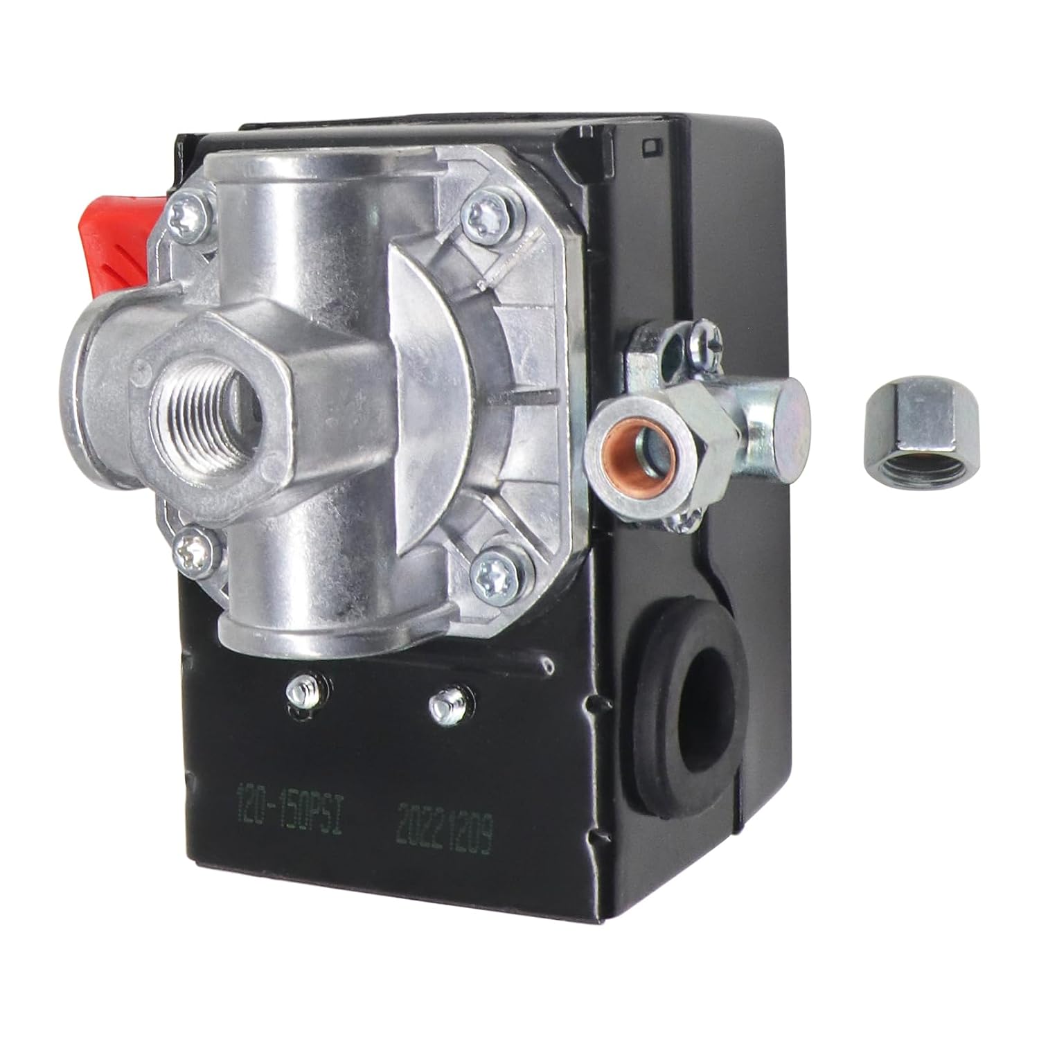 Z-D26612 Air Compressor Pressure Switch for Porter Cable 150/120 PSI D26612 4 Port