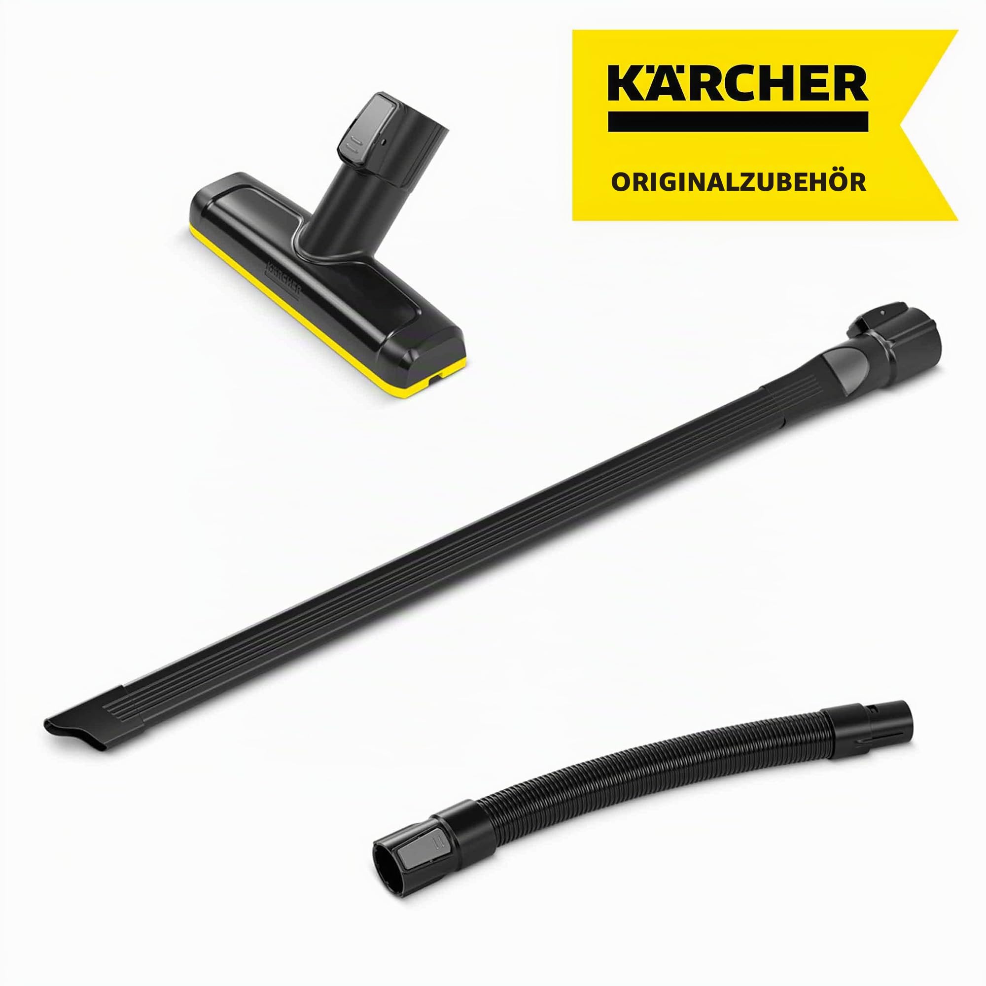 Kärcher Original Zubehör-Set für die Autoreinigung für Kärcher Akku-Staubsauger VC 4 bis 7, Schwarz