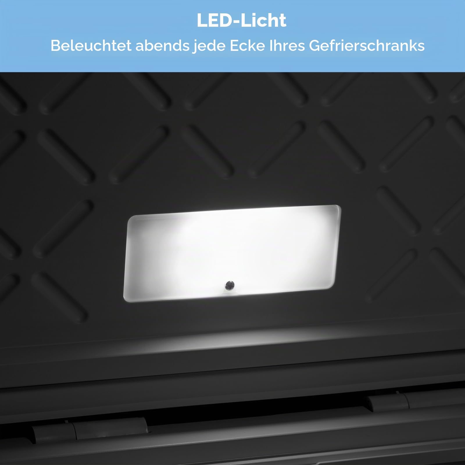 COMFEE' RCC146WH2EU(E) 143L Freistehender Gefrierschrank, Umwandlung zwischen Gefrierschrank und Kühlschrank, Inverter-Kompressor, geeignet für Außenanlagen, Garagen und Schuppen, Weiß