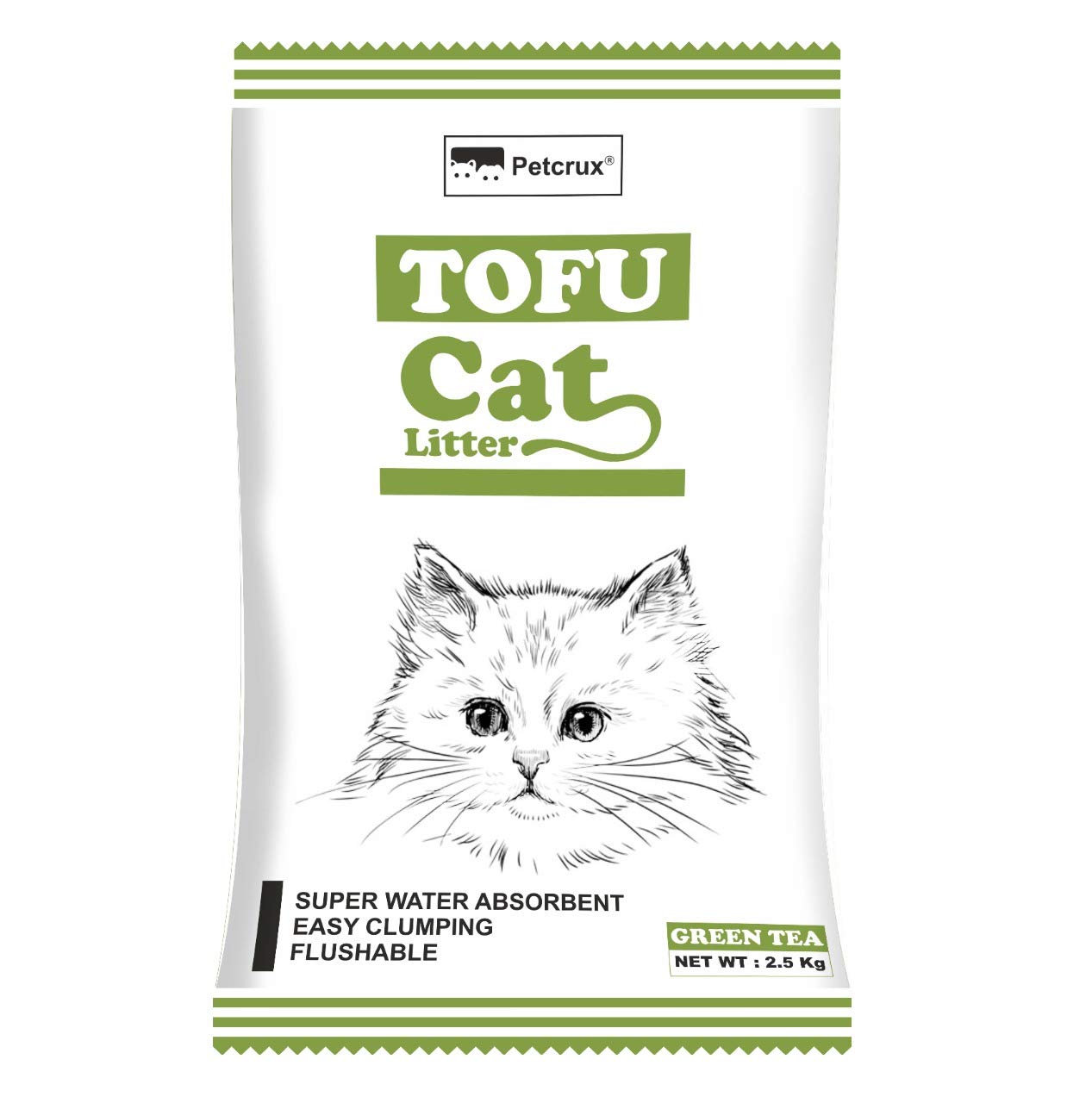 Petcrux Tofu Cat Litter | Natural Flushable Clumping Litter | Plant Based Biodegradable | Ultra Odour Control | Dust Free | Low Tracking Cat Litter 6 L - 2.5 Kg (Green Tea)-image-13