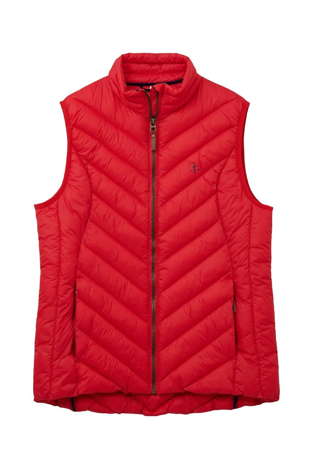Lighthouse Clothing Women's Red Laurel Gilet Jacket In | Size: 12