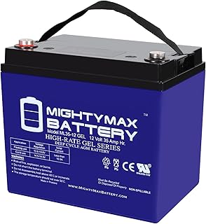 Mighty Max Battery 12V 35AH Gel Battery for U1 One New Wheelchair Deep Cycle