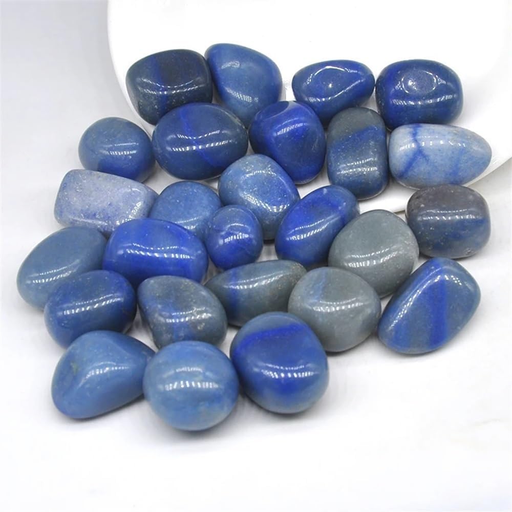 KatLin Beautiful Natural Blue Aventurine Gravel Specimen Size Irregular Tumbled Stones Reiki Healing Crystals Quartz Minerals Aquarium Home Decor Ornaments (Size : 500g)
