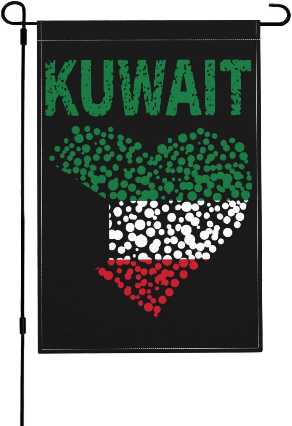 Piguncle Kuwait Flag Heart Kuwaiti Express Your Style Outdoors: Shop Our 12x18in Garden Flags Now